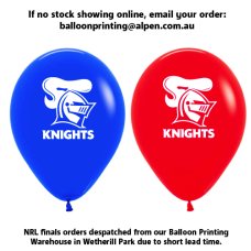 NRL Knights Printed 30cm Balloons 50pk