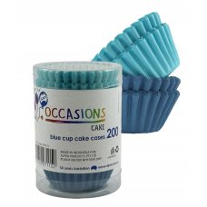 Cup Cake Cases Blues Assorted (38x21mm) Pack200x12