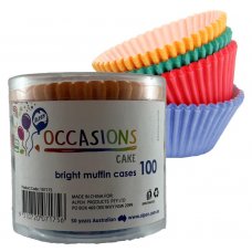 Muffin Bright Assorted (55x29.5mm) Pack100x12