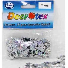 Holographic Stars 6mm & 11mm Silver 14gm Scatters P1