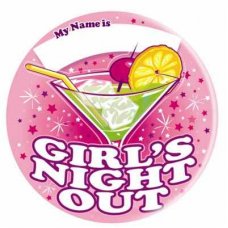 Girl's Night Out (TBHP) Big Badge 6 pcs