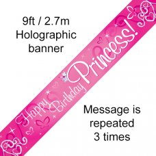 Happy Birthday Princess Banner 2.7m P1