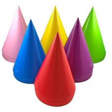 Cone Hats Neon 170mm Astd Colours Bag 50
