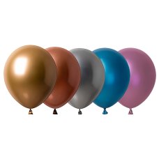 Occasions Chrome Assorted 12cm Balloons P25
