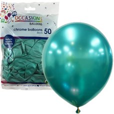 Chrome Green 30cm Balloons Bag 50