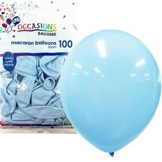 Macaron Light Blue 30cm Balloons Bag 100