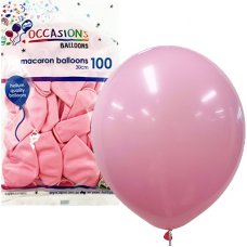 Macaron Light Pink 30cm Balloons Bag 100