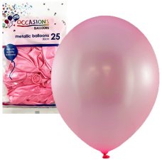 Metallic Light Pink 30cm Balloons P25