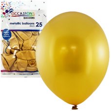 Metallic Gold 30cm Balloons P25