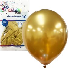 Chrome Gold 30cm Balloons P10