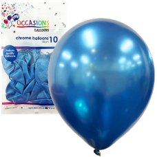 Chrome Blue 30cm Balloons P10