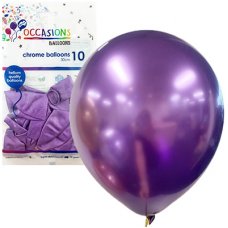 Chrome Purple 30cm Balloons P6
