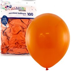 Orange 30cm Balloons Bag 100