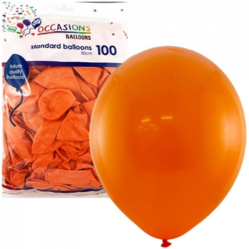 Ballons Ø 30 cm Oranges x 100 unités