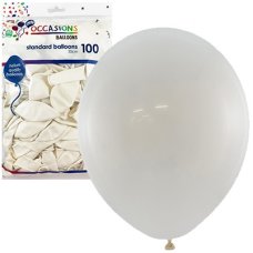 White 30cm Balloons Bag 100
