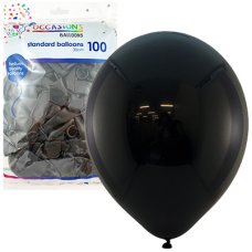 Black 30cm Balloons Bag 100