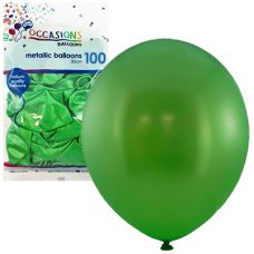 Metallic Lime 30cm Balloons Bag 100