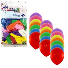 Round 23cm Balloons Mixed Colours P45