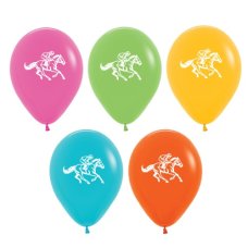 Sempertex Fashion Asstd Racing Horse Balloons 30cm Pack 50