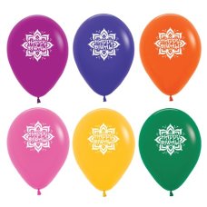 Sempertex Fashion Asstd Happy Diwali Balloons 30cm Pack 50