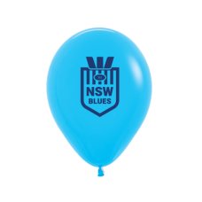 NRL State of Origin Printed NSW Balloons 30cm Pack 50