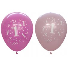 Standard Light & Dark Pink 2Side Print Balloons #1 P6