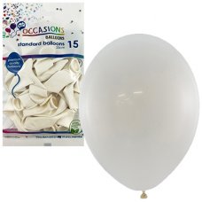 White 25cm Balloons P15