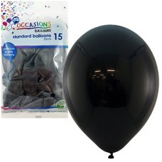 Black 25cm Balloons P15