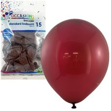 Maroon 25cm Balloons P15