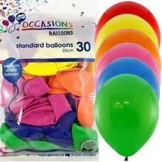 Mixed Colours 25cm Balloons P30