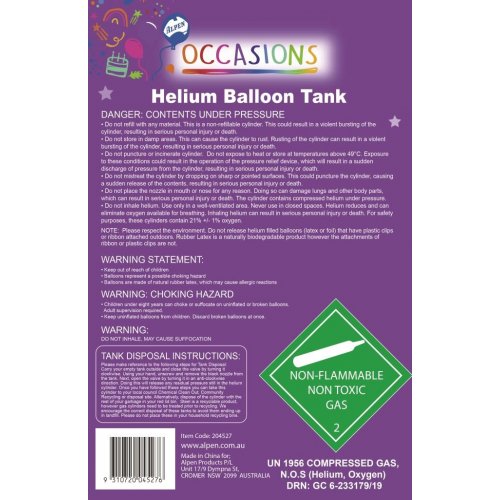 Helium Balloon Tank Standard 3 tanks
