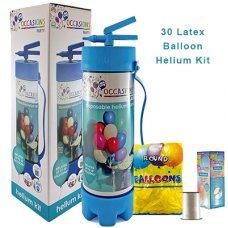 Helium Kit inc 2.2L tank, 30 Balloons & XtraFloat 4 tanks