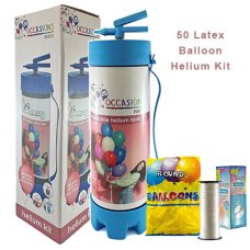 Helium Kit inc 3.3L tank, 50 Balloons & XtraFloat 2 tanks