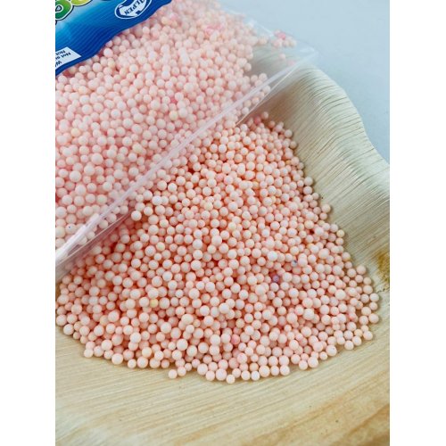 confetti balls 2-4mm pastel peach blush 9gm bag