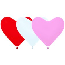 15cm Heart Fashion Mix (015 005 009) Bag 100