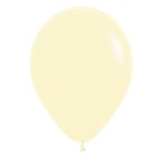 Matte Pastel Yellow (620) 12cm Sempertex Balloons Bag 100