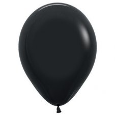 Fash Black (080) 12cm Sempertex Balloons Bag 100