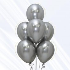 Reflex Silver (981) 30cm Sempertex Balloons Bag 50