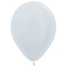 Satin White (405) 30cm Sempertex Balloons P25