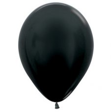 Met Black (580) 30cm Sempertex Balloons P25