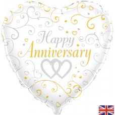 Happy Anniversary Linked Hearts (Oaktree 228557) Heart P1