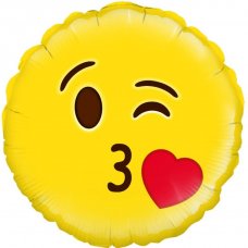 Emoji Blow a Kiss Winking (Oaktree 229325) Round P1