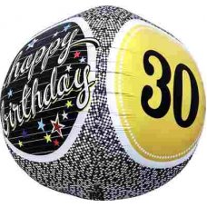 30th Birthday 3D Sphere (01151-01) Sphere P1