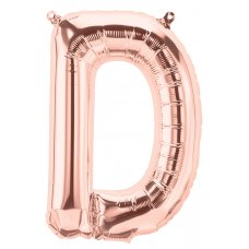Rose Gold 16in Letter D (01340-01) 16inch Air fill Shaped P1