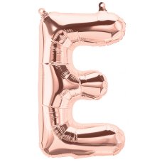 Rose Gold 16in Letter E (01341-01) 16inch Air fill Shaped P1