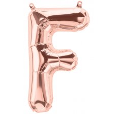 Rose Gold 16in Letter F (01342-01) 16inch Air fill Shaped P1