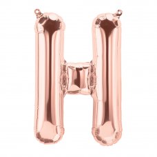 Rose Gold 16in Letter H (01344-01) 16inch Air fill Shaped P1