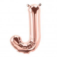 Rose Gold 16in Letter J (01346-01) 16inch Air fill Shaped P1