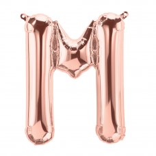 Rose Gold 16in Letter M (01349-01) 16inch Air fill Shaped P1