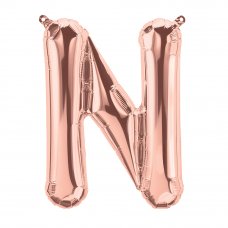Rose Gold 16in Letter N (01350-01) 16inch Air fill Shaped P1